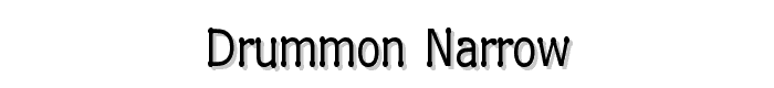 Drummon Narrow font